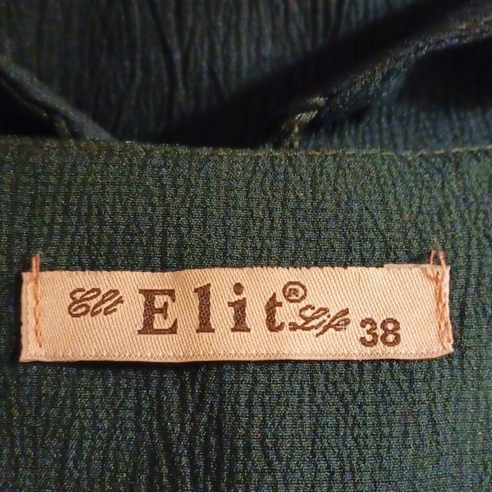 ELIT Life Green Maxi Dress With Embroidery. Size 38(6) - Picture 12 of 13